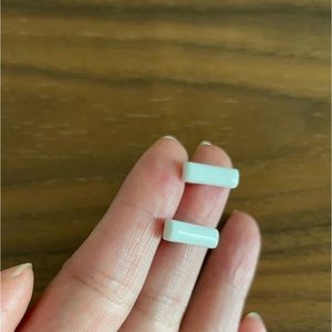 MACHETE Brand White Porcelain Line Earrings